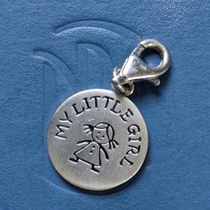 Silver My Little Girl charm from Blue Nile